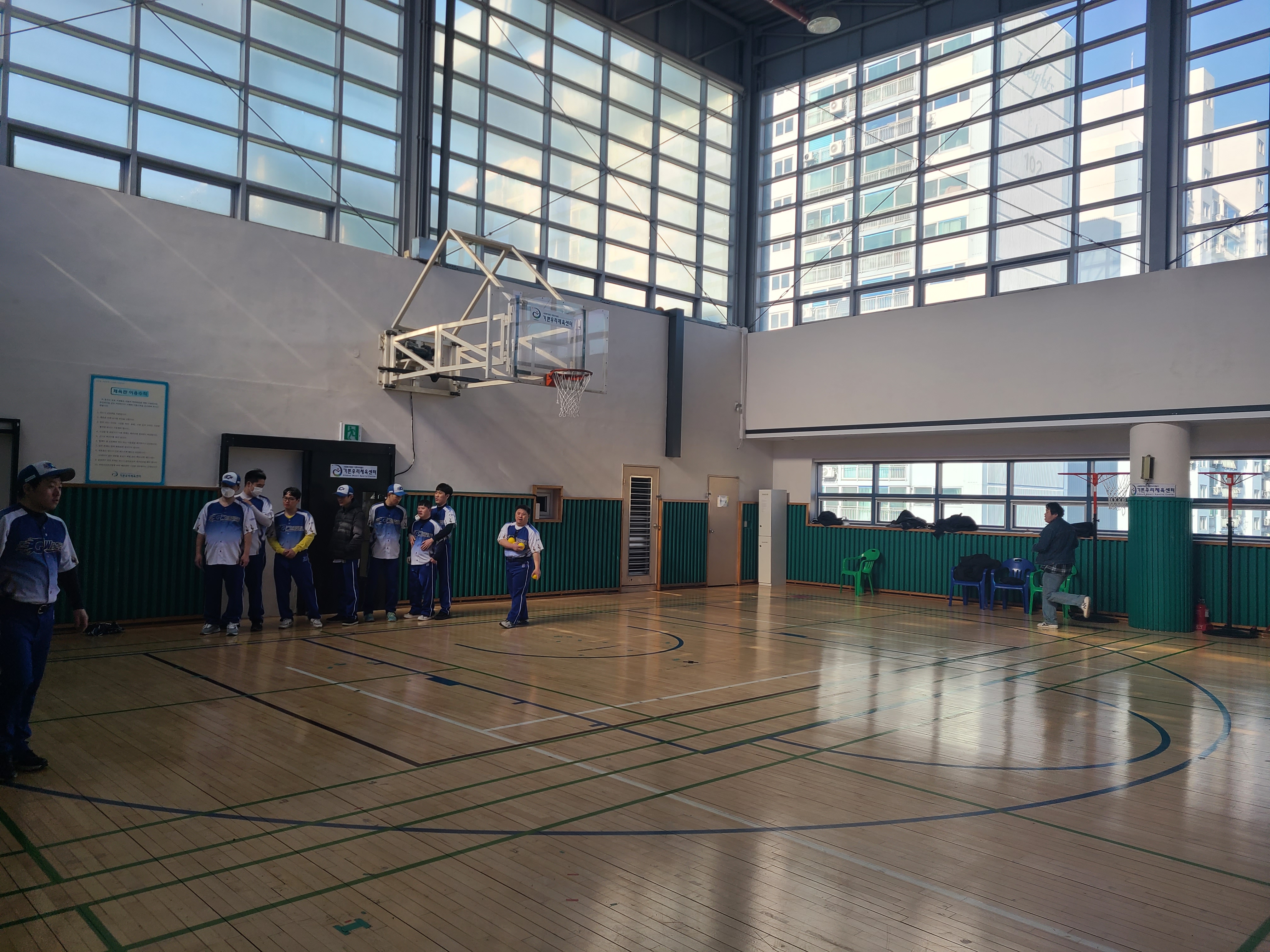 02월 13일 이용자 자치활동 티볼 스포츠 프로그램 활동