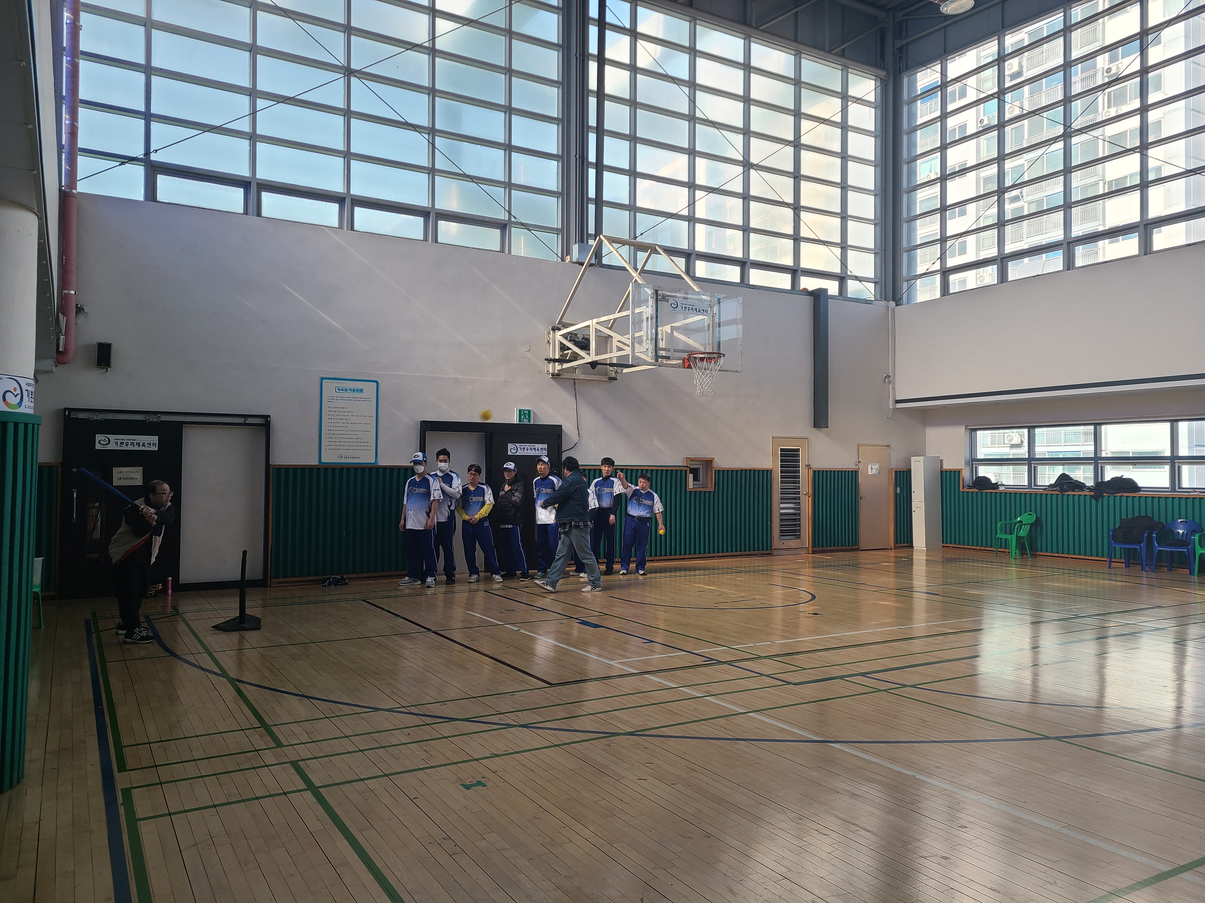 02월 13일 이용자 자치활동 티볼 스포츠 프로그램 활동